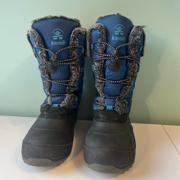 Star 4 - Kids' Insulated Blue Boots Size 4 - Made in Canada - Picture 3 of 10